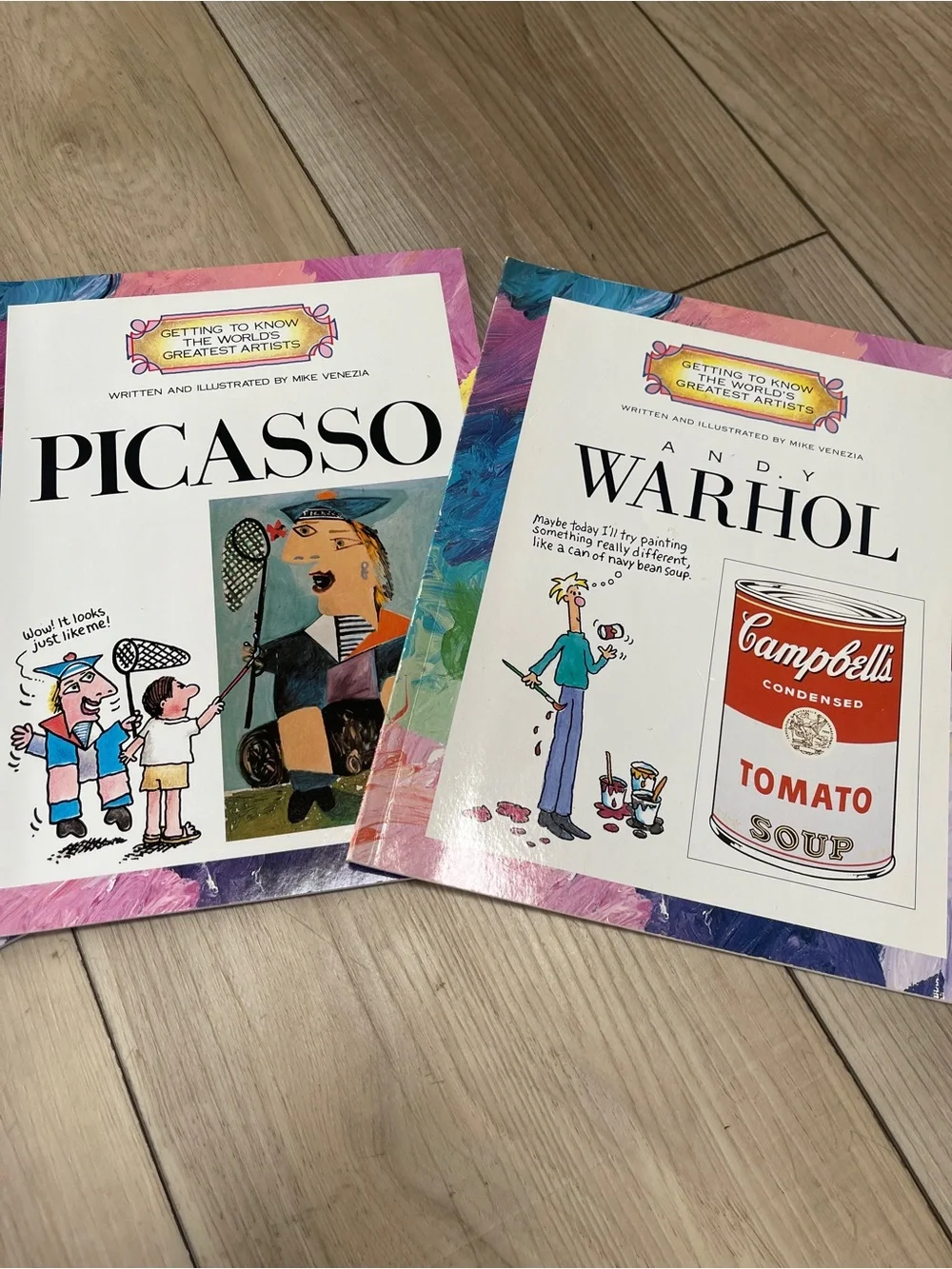 Set of 4 Kids Art Classics Picture Books - Van Gogh & Picasso, O’Keeffe & Warhol